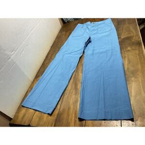 Anthropologie Maeve The Colette Full Length Wide Leg Pants Women's 31 Ocean Blue